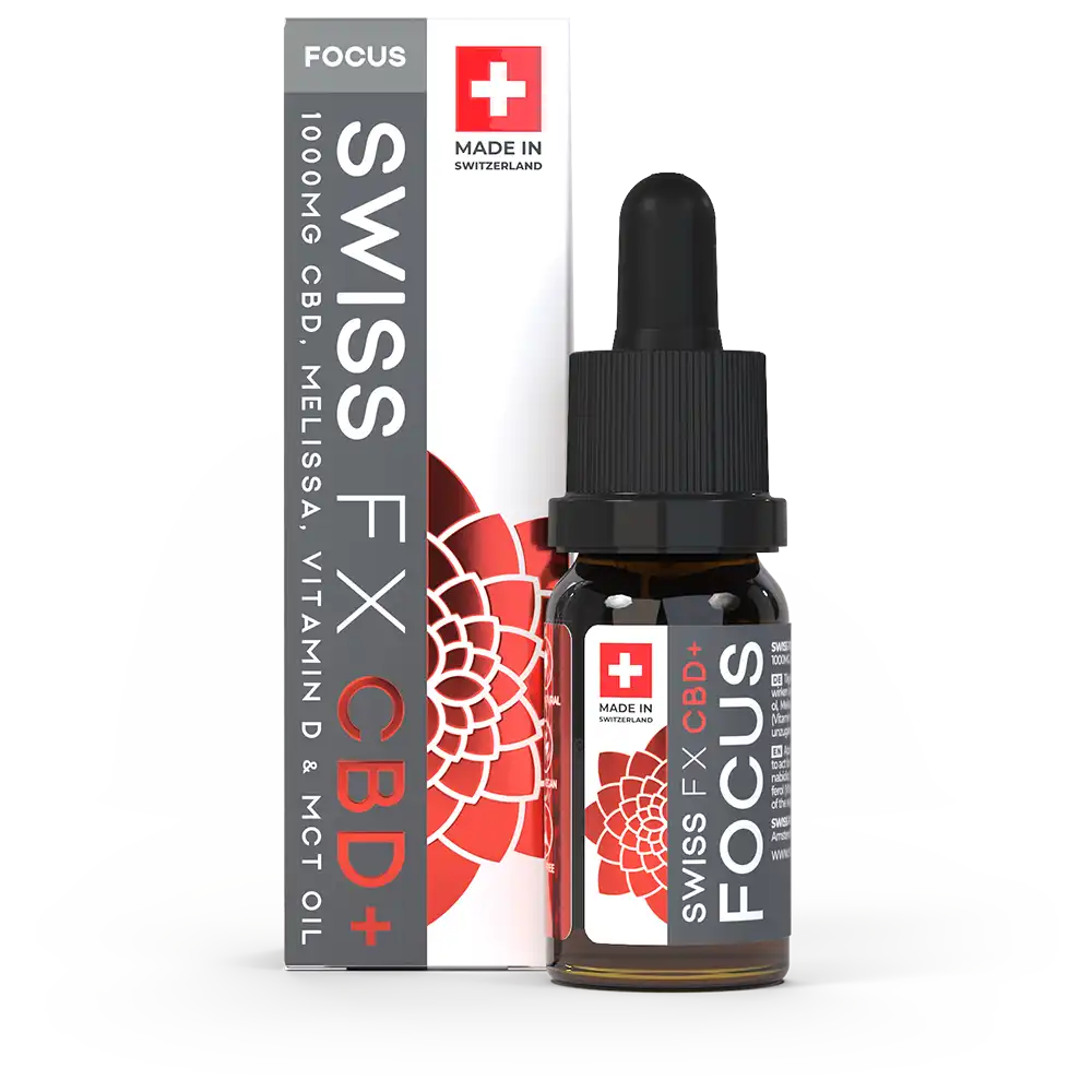 CBD Öl: FOCUS (mit Melissenextrakt & Vitamin D) | Jetzt kaufen – SWISS FX