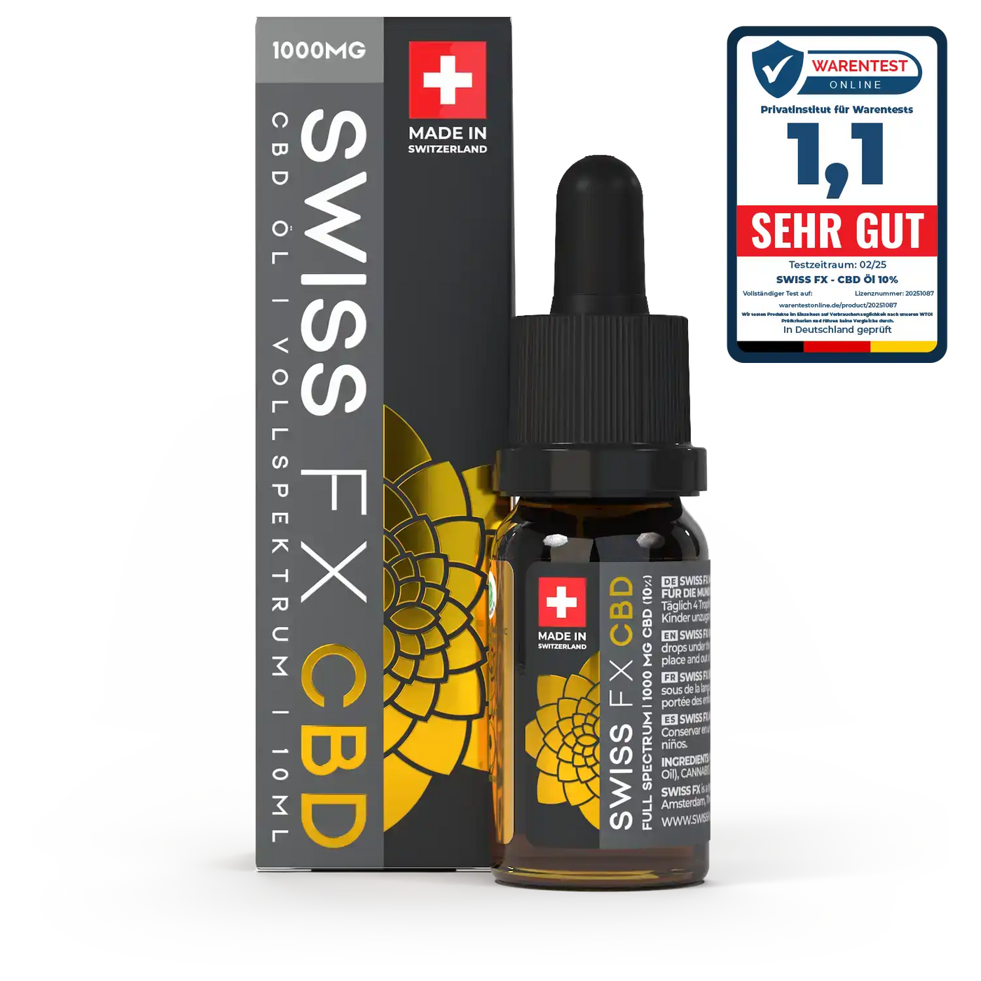 4x CBD ÖL 10% (10ml): 4 zum Preis von 3 Aktion!