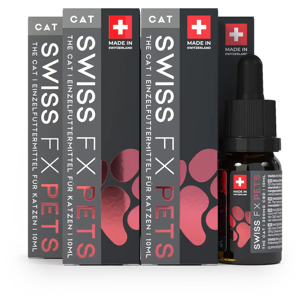 Sparpaket mit 4x SWISS FX CBD Öl für Katzen
