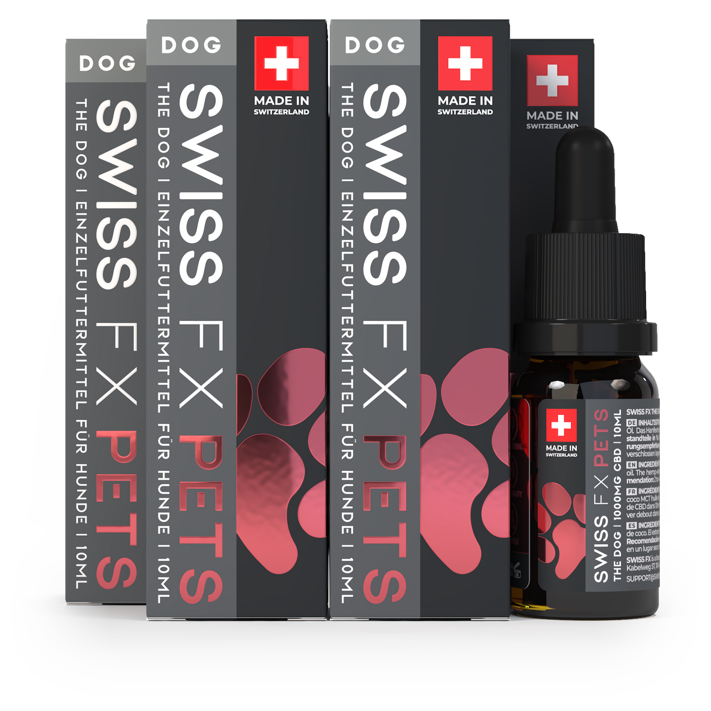 4x CBD Öl Hund Lachs (10% CBD)